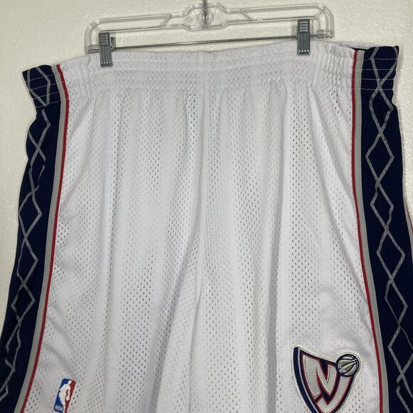 Vintage New Jersey Nets Shorts Mens 46 White Mesh NBA Basketball Champion 90s - Picture 2 of 16